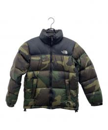 THE NORTH FACE（ザ ノース フェイス）の古着「ダウンジャケット Novelty Nuptse Jacket(ノベルティヌプシジャケット)」｜ブラック×カーキ