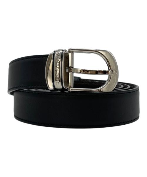MONTBLANC（モンブラン）MONTBLANC (モンブラン) レザーベルト ブラックの古着・服飾アイテム