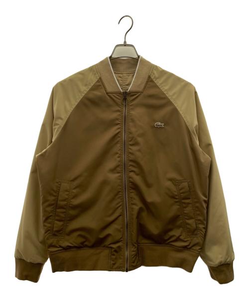 LACOSTE（ラコステ）LACOSTE (ラコステ) リバーシブルボンバージャケット ブラウン サイズ:XLの古着・服飾アイテム
