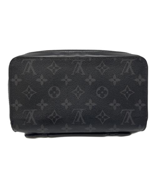 LOUIS VUITTON（ルイ ヴィトン）LOUIS VUITTON (ルイ ヴィトン) ラウンドファスナー長財布 ブラックの古着・服飾アイテム