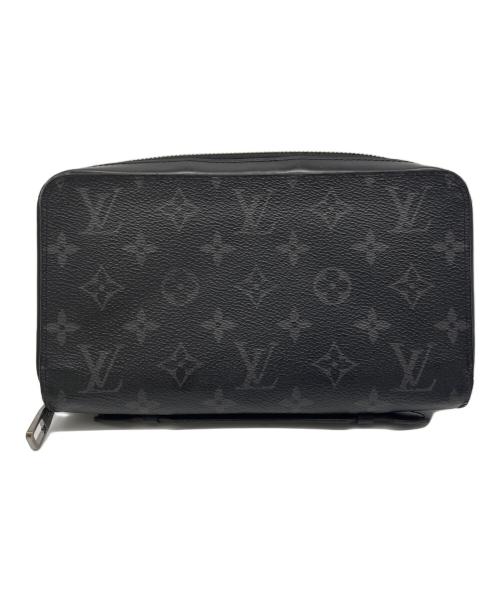 LOUIS VUITTON（ルイ ヴィトン）LOUIS VUITTON (ルイ ヴィトン) ラウンドファスナー長財布 ブラックの古着・服飾アイテム