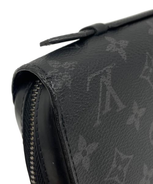 LOUIS VUITTON（ルイ ヴィトン）LOUIS VUITTON (ルイ ヴィトン) ラウンドファスナー長財布 ブラックの古着・服飾アイテム