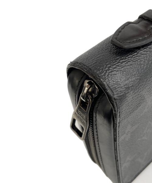 LOUIS VUITTON（ルイ ヴィトン）LOUIS VUITTON (ルイ ヴィトン) ラウンドファスナー長財布 ブラックの古着・服飾アイテム