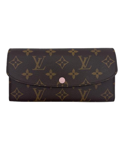 LOUIS VUITTON（ルイ ヴィトン）LOUIS VUITTON (ルイ ヴィトン) 長財布 ブラウン×ピンクの古着・服飾アイテム