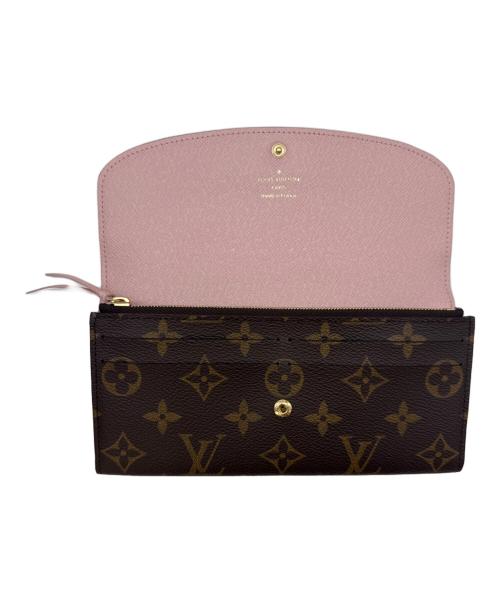 LOUIS VUITTON（ルイ ヴィトン）LOUIS VUITTON (ルイ ヴィトン) 長財布 ブラウン×ピンクの古着・服飾アイテム