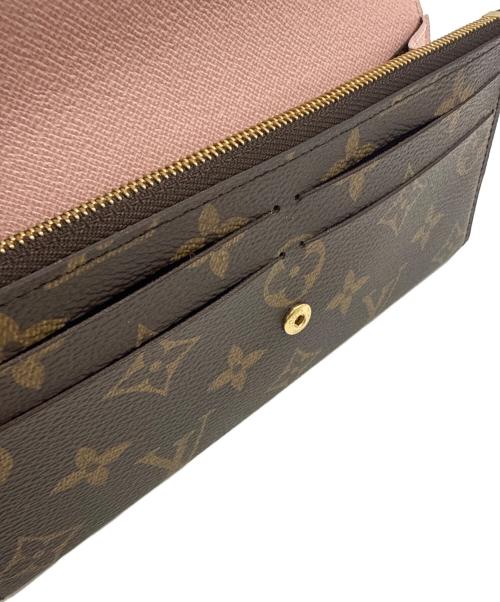 LOUIS VUITTON（ルイ ヴィトン）LOUIS VUITTON (ルイ ヴィトン) 長財布 ブラウン×ピンクの古着・服飾アイテム