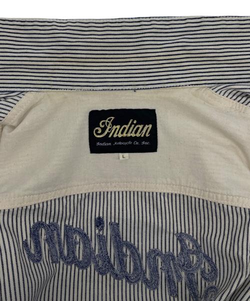 INDIAN MOTORCYCLE（インディアンモーターサイクル）INDIAN MOTORCYCLE (インディアンモーターサイクル) ワークジャケット ベージュ サイズ:Lの古着・服飾アイテム