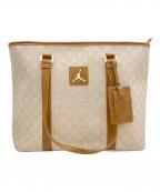 JORDANジョーダン）の古着「MONOGRAM TOTE」｜ブラウン×ベージュ