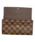 中古・古着 LOUIS VUITTON (ルイ ヴィトン) 長財布 ブラウン：20000円