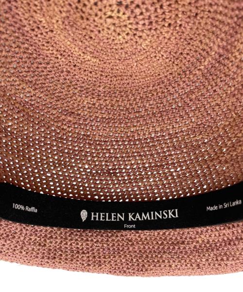 HELEN KAMINSKI（ヘレンカミンスキー）HELEN KAMINSKI (ヘレンカミンスキー) ストローハット ピンクの古着・服飾アイテム