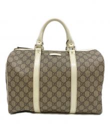 GUCCI（グッチ）の古着「GGスプリームボストンバッグ」｜ベージュ