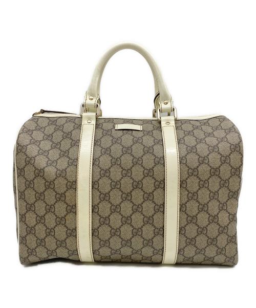 GUCCI（グッチ）GUCCI (グッチ) GGスプリームボストンバッグ ベージュの古着・服飾アイテム