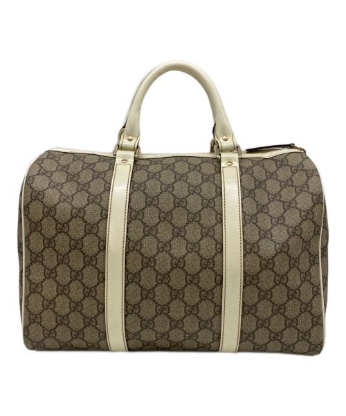 GUCCI（グッチ）GUCCI (グッチ) GGスプリームボストンバッグ ベージュの古着・服飾アイテム