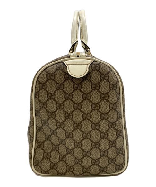 GUCCI（グッチ）GUCCI (グッチ) GGスプリームボストンバッグ ベージュの古着・服飾アイテム