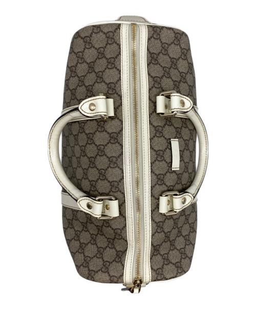 GUCCI（グッチ）GUCCI (グッチ) GGスプリームボストンバッグ ベージュの古着・服飾アイテム