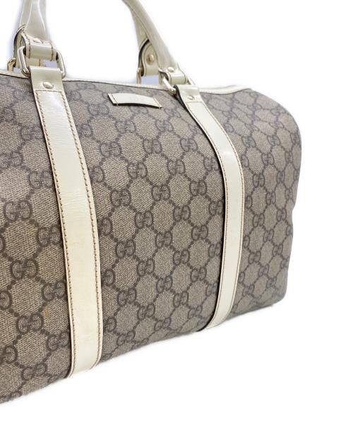 GUCCI（グッチ）GUCCI (グッチ) GGスプリームボストンバッグ ベージュの古着・服飾アイテム