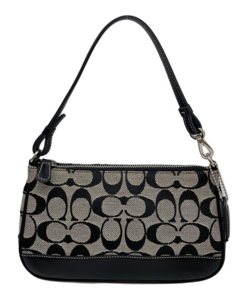 COACH（コーチ）COACH (コーチ) アクセサリーポーチ ブラック×グレーの古着・服飾アイテム