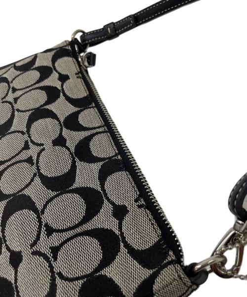 COACH（コーチ）COACH (コーチ) アクセサリーポーチ ブラック×グレーの古着・服飾アイテム