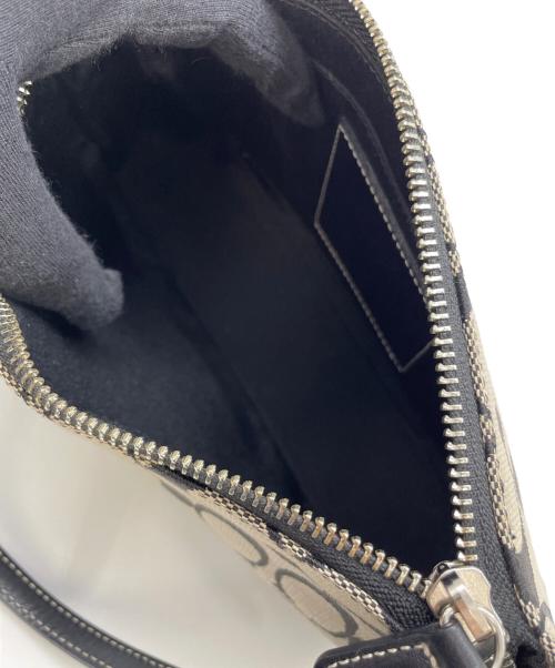 COACH（コーチ）COACH (コーチ) アクセサリーポーチ ブラック×グレーの古着・服飾アイテム