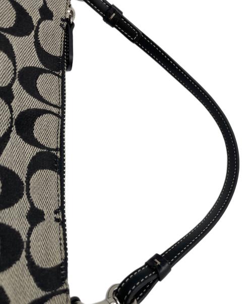 COACH（コーチ）COACH (コーチ) アクセサリーポーチ ブラック×グレーの古着・服飾アイテム