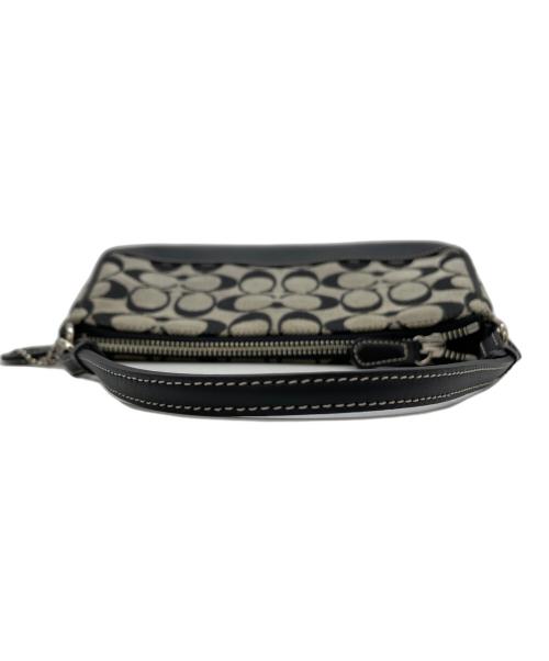 COACH（コーチ）COACH (コーチ) アクセサリーポーチ ブラック×グレーの古着・服飾アイテム