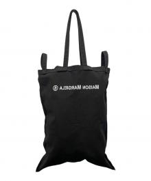 MM6 Maison Margiela（エムエムシックスメゾンマルジェラ）の古着「リバース ロゴ ショッピングバッグ」｜ブラック