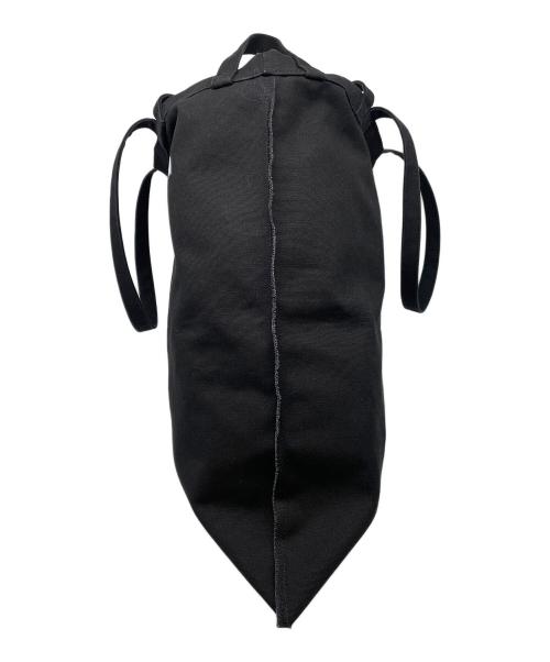 MM6 Maison Margiela（エムエムシックスメゾンマルジェラ）MM6 Maison Margiela (エムエムシックスメゾンマルジェラ) リバース ロゴ ショッピングバッグ ブラックの古着・服飾アイテム