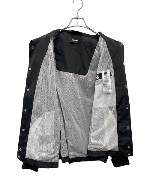 DIESEL（ディーゼル）DIESEL (ディーゼル) コーチジャケット ブラック サイズ:Lの古着・服飾アイテム