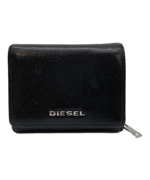 DIESEL（ディーゼル）DIESEL (ディーゼル) 3つ折り財布 ブラックの古着・服飾アイテム