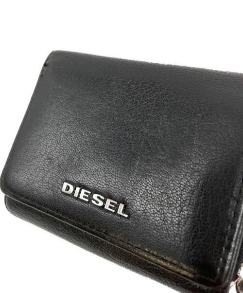 DIESEL（ディーゼル）DIESEL (ディーゼル) 3つ折り財布 ブラックの古着・服飾アイテム