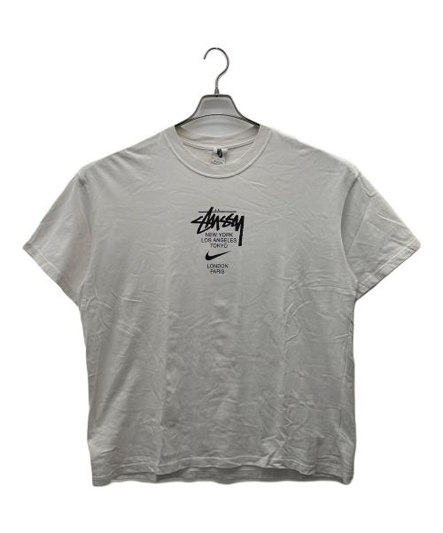 NIKE（ナイキ）NIKE (ナイキ) stussy (ステューシー) 半袖Tシャツ ホワイト サイズ:XLの古着・服飾アイテム