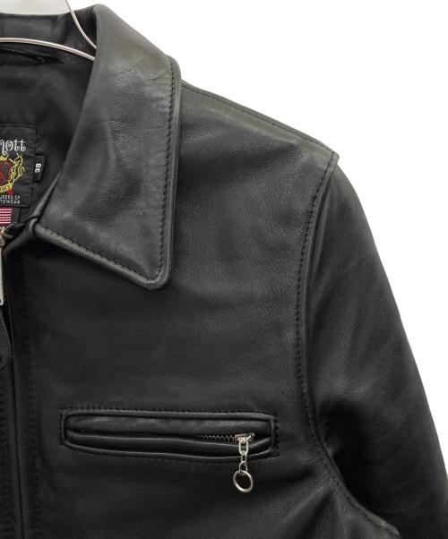 SCHOTT BROS.（ショットブロス）SCHOTT BROS. (ショットブロス) レザージャケット ブラック サイズ:38の古着・服飾アイテム