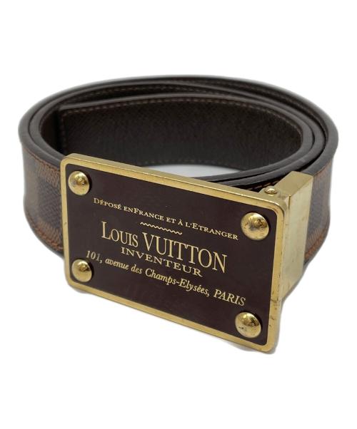 LOUIS VUITTON（ルイ ヴィトン）LOUIS VUITTON (ルイ ヴィトン) レザーベルト ブラウンの古着・服飾アイテム