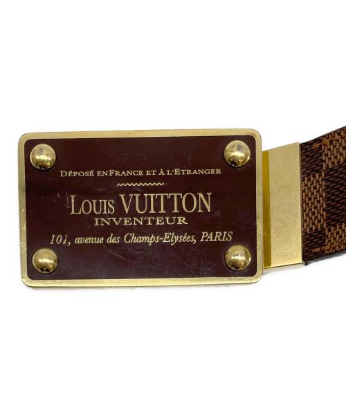 LOUIS VUITTON（ルイ ヴィトン）LOUIS VUITTON (ルイ ヴィトン) レザーベルト ブラウンの古着・服飾アイテム