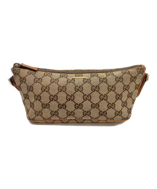 GUCCI（グッチ）GUCCI (グッチ) ハンドバッグ ブラウンの古着・服飾アイテム