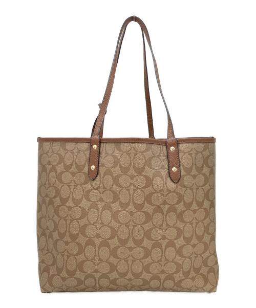 COACH（コーチ）COACH (コーチ) シグネチャー トートバッグ ブラウンの古着・服飾アイテム