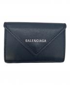 BALENCIAGAバレンシアガ）の古着「3つ折り財布」｜ネイビー
