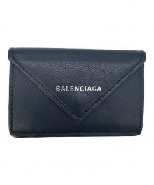 BALENCIAGA（バレンシアガ）の古着「3つ折り財布」｜ネイビー
