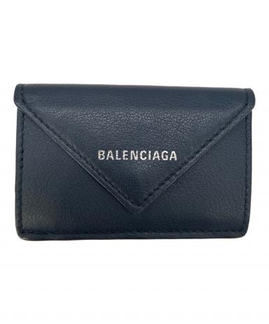 中古・古着通販】BALENCIAGA (バレンシアガ) 3つ折り財布 ネイビー