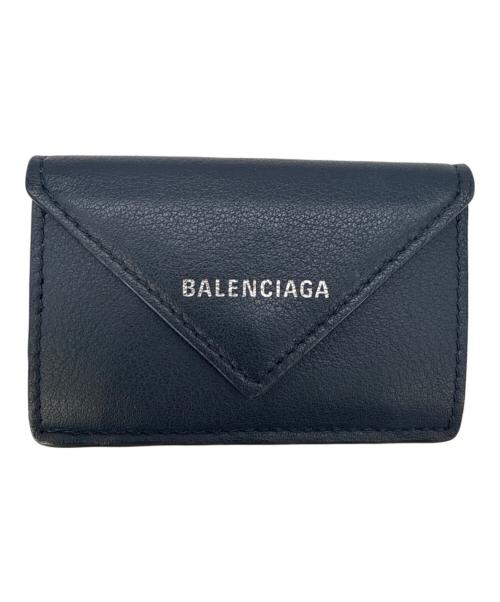 BALENCIAGA（バレンシアガ）BALENCIAGA (バレンシアガ) 3つ折り財布 ネイビーの古着・服飾アイテム