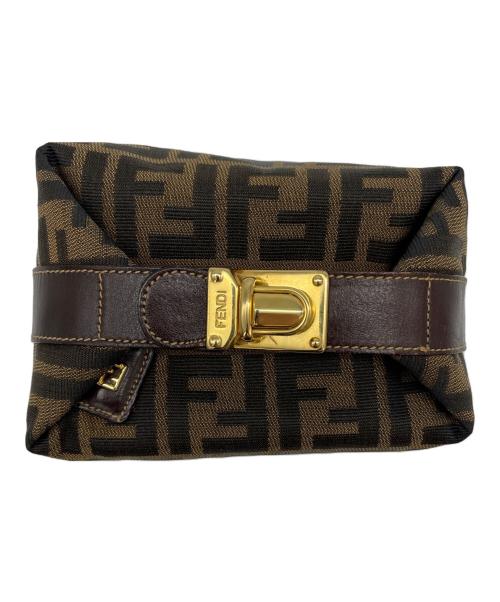 FENDI（フェンディ）FENDI (フェンディ) バニティバッグ ブラウンの古着・服飾アイテム