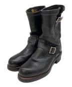 CHIPPEWAチペワ）の古着「エンジニアブーツ」｜ブラック