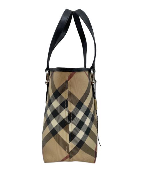BURBERRY（バーバリー）BURBERRY (バーバリー) トートバッグ ベージュ×ブラックの古着・服飾アイテム