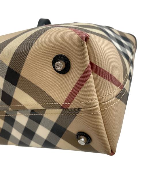 BURBERRY（バーバリー）BURBERRY (バーバリー) トートバッグ ベージュ×ブラックの古着・服飾アイテム