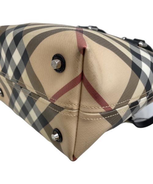 BURBERRY（バーバリー）BURBERRY (バーバリー) トートバッグ ベージュ×ブラックの古着・服飾アイテム