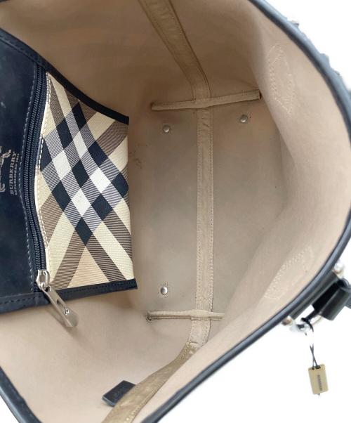 BURBERRY（バーバリー）BURBERRY (バーバリー) トートバッグ ベージュ×ブラックの古着・服飾アイテム