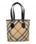 BURBERRY（バーバリー）の古着「トートバッグ」｜ベージュ×ブラック