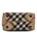 中古・古着 BURBERRY (バーバリー) トートバッグ ベージュ×ブラック：23000円