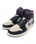 NIKE×Paris Saint-Germainナイキ×パリサンジェルマン）の古着「Air Jordan 1 High Zoom Air CMFT "White/Black"」｜ブラック×パープル
