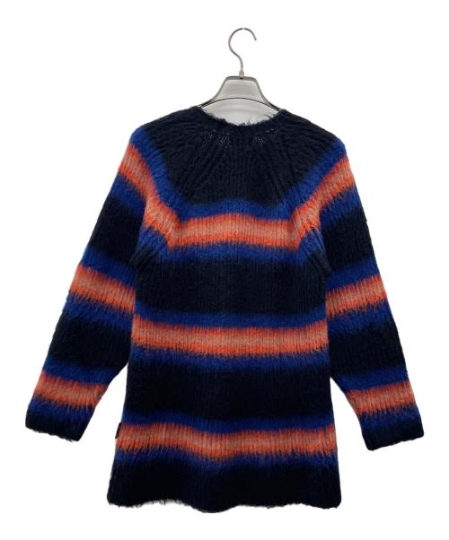 KENZO（ケンゾー）KENZO (ケンゾー) 厚手ニット ネイビー×オレンジ サイズ:XSの古着・服飾アイテム